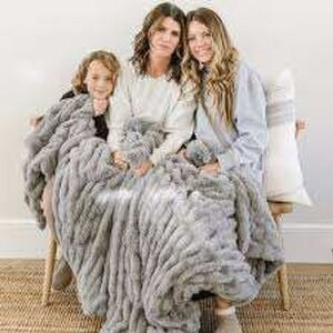 Minky Designs NEW Posh Throw Blanket Large Luxury Cozy Home Fuzzy Bedroom